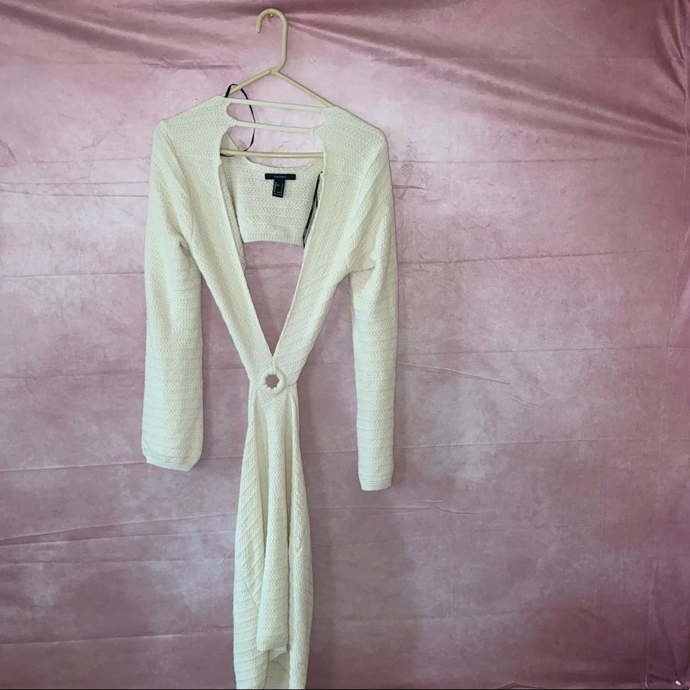 Never worn cream crochet dress